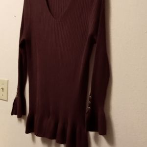 COPY - Ruffled. Ribbed sweater
